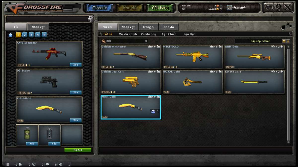shop acc cf uy tin gia re